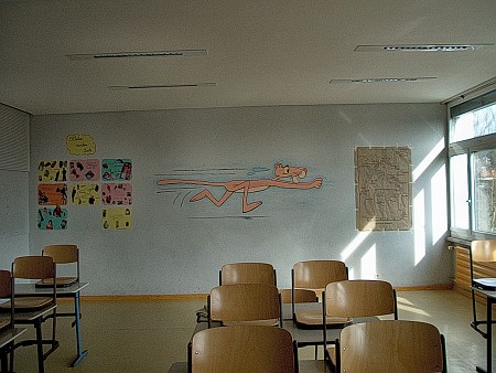 Klassentrophäe der 8c: Pink Panther
