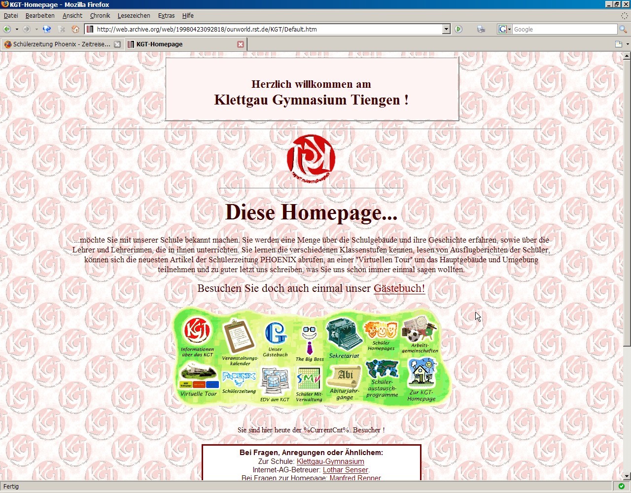 KGT Webseite 1998